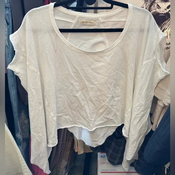 Free People White Short Sleeve Top - Picture 6 of 8